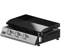 Plancha de gas black + decker bxop7350e de 3 quemadores y 2.45 kw de potencia