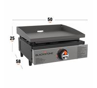 Plancha de gas blackstone de 1 quemadores y 1 kw de potencia recomendado para menos de 6 personas