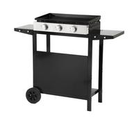 Plancha de gas mérida 3 quemadores 6kw + carrito