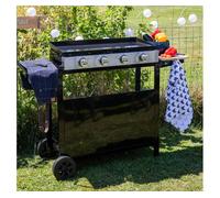 Plancha de gas mérida 4 quemadores + carrito