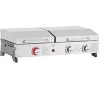 Plancha de gas y plancha "flamo" - 3 quemadores - gris
