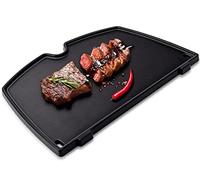 Plancha de hierro fundido 6558 para modelos de barbacoa Weber Q100, Q120, Q1000, Q1200, Q140, Q1400 Series, 32 x 22 cm, para parrilla de gas Weber, piezas de repuesto