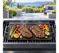 Plancha de Hierro para Severin DK 1031, Parrilla Reversible Grande | Plancha de hierro reversible con lado acanalado y lado liso para asar, sellar y cocinar a diario