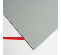 Plancha de metacrilato opaco gris medio DINA5, 3 mm grosor, placa rígida de acrílico PMMA para manualidades, rotulación, decoración y construcción.