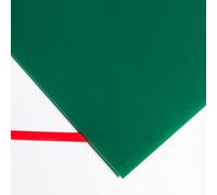 Plancha de metacrilato opaco verde botella DINA4, 3 mm grosor, placa rígida de acrílico PMMA para manualidades, rotulación, decoración y construcción.