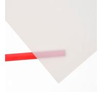 Plancha de metacrilato translúcido color Nieve Tamaño DIN5 Grosor 3 mm, placa acrílica rígida a medida para bricolaje decoración y reformas