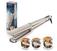 Cecotec Plancha de Pelo con Aire Air Lisse Champagne. 600W, Protege el Cabello, Tecnología Iónica, Keratina y Aceite de Argán, 3 Modos y Motor BLDC, Todo Tipo Cabellos, 3 Temperaturas y 3 Velocidades