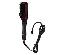 Plancha de Pelo Eléctrica, Protección de Apagado Inteligente, Cepillo Alisador de Pelo de Silicona Suave Antiescaldado para el Hogar(#1)