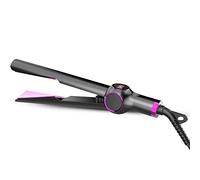 Plancha De Pelo En Espiral, Plancha De Pelo 2 En 1, El Control De Temperatura De Diez Niveles No Dañará Su Rizador De Torsión De Cabello,Grey