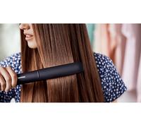 Plancha de pelo - Philips BHS375/00, Cerámica, 240 V, 220 °C, Negro y Rosa