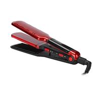 Plancha de Pelo Plana, Control de Temperatura, Revestimiento de Cerámica, una Tecla, Conmutable, 2 en 1, Rizador de Pelo, Luz Indicadora para Peinar el Cabello(#1)