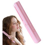 Plancha de pelo portátil: cepillo alisador inalámbrico, dispositivo de peine para peinar, herramienta para el cabello recargable, alisado profesional | Práctico accesorio de belleza antes para todo ti