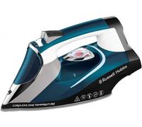 Russell Hobbs Plancha de Ropa Sin Cable Cordless One Temperature - 2600 W, Suela de Cerámica, Tecnología One Temperature, Golpe Vapor 210g, Antical, Antigoteo, Función Autolimpieza, Azul - 26020-56