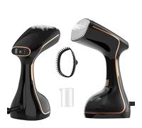 Plancha de Ropa y Viaje, Vaporizador de Ropa, Planchas de Vapor para Prendas con Tanque de 320 ml, para Vaporización Vertical y Horizontal, 1500W Calentamiento Rápido en vapor 21 g/min, Negro