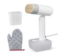 Plancha de Vapor 1800W Portátil, LED Steam Iron con 5 Niveles de Vapor Constante, Depósito 330ml, Elimina Arrugas Rápidamente, Incluye Guante Protector, para Hogar, Viajes y Oficina