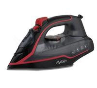 AVANT Plancha ropa de vapor AV6106 - Suela cerámica - Termostato regulable - Depósito de 210ML - 2200W - Color Negro