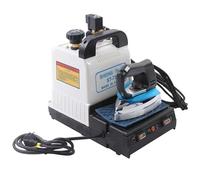 Plancha de vapor eléctrica de 1600 W, plancha de vapor industrial, hasta 240 °C/464 °F, caldera con depósito de agua de 2 L, temperatura ajustable, for tintorerías