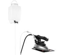 Plancha de vapor eléctrica industrial, plancha de vapor comercial de gravedad con 5 temperaturas ajustables, tanque de agua de 3l y manguera, máquina de prensado a vapor para ropa