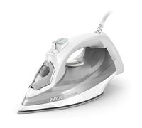 Philips Serie 5000 Plancha de Vapor - 2400W, 40 g/min, Golpe de Vapor 160g, Vapor Vertical, Suela SteamGlide Plus, Blanco/Gris (DST5010/10)