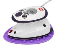 Plancha de vapor Prym Mini, el juego incluye apoyaplanchas de silicona de Semplix, plancha de vapor de viaje o para uso doméstico, práctica e liviana morado