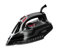 Russell Hobbs Plancha de Ropa Power Steam Ultra - 3100W, Suela Cerámica, Planchado Seco, Golpe Vapor 210g, Antical, Antigoteo, Función Autolimpieza, Apagado Automático, Negro - 20630-56