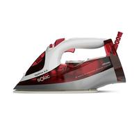 Solac - Plancha de Vapor PV2029 Optima 3.0, 2800W Potencia, Golpe de Vapor 180 g/min, Vapor Continuo 40 g/min, Vapor Vertical, Antical, Suela Cerámica, Punta de Precisión, Rojo y Blanco
