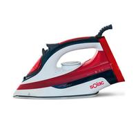 Solac - Plancha de vapor Optima 2600W | Autocontrol Sistema Autolimpieza Antical Antigoteo | 170g/min Vapor Continuo | Suela Cerámica | Depósito 380 ml | Ergonómico | Alta Durabilidad