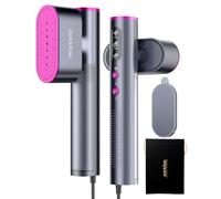 Plancha de Vapor Viaje con voltaje mundial, 100-240V plancha vapor, Vapor continuo 22g/min Calentamiento rápido en 15s, 3 modos de planchado, 1000W Steamer para viajes y en casa