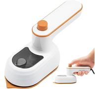 Plancha de Viaje Mini con Vapor, Plancha de Viaje Portátil, Mini Plancha de Mano con Depósito Agua 50 ML, Máquina de Planchar plegable de 180 grados Planchado en seco y húmedo para la Familia y Viajes