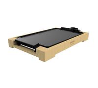 Cecotec Plancha de Asar eléctrica Tasty&Grill 2000 Bamboo. 2000 W, Estructura de bambú, Termostato regulable, Superficie plana Antiadherente, Revestimiento aluminio fundido, Apta para lavavajillas