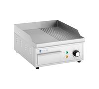 Plancha eléctrica fry-top - 360 x 380 mm - lisa - ondulada - 2.000 W | Royal Catering