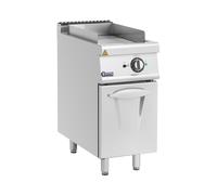 Plancha eléctrica fry-top - 5,4 kW - ondulada - mueble bajo - 40 x 70 cm - serie Pro 730 - Royal Catering