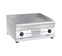 Plancha eléctrica fry-top doble - 60 cm - liso - 2 × 3.200 W | Royal Catering