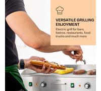 Plancha eléctrica Grillmeile 4400 2 x 2200W Placa de parrilla de acero inoxidable Klarstein