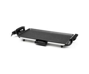 Plancha eléctrica Orbegozo TBC 1046 2000W superficie cerámica 46x25 cm negra