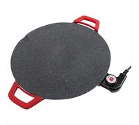 Plancha eléctrica - Parrilla eléctrica para barbacoa sin humo, bandejas para hornear, enchufe UE