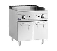 Plancha fry-top de gas - 12 kW - lisa - 50 - 300 °C - gas propano / GLP / gas natural - mueble bajo - Royal Catering