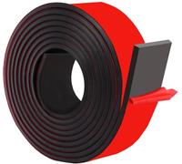 Plancha Goma Adhesiva Rollo de Caucho Adhesiva Tira de Goma de Neopreno, para Protección de Suelos, Bricolaje, Antivibración, Antideslizante(25mm x 5mm x 3m)