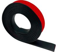 Plancha Goma Adhesiva,Rollo de Caucho Adhesiva,Tira de Goma de Neopreno, Tiras de caucho antivibración Suelo de caucho Lámina de caucho antideslizante Protección DIY (25mm x 1.5mm x 6m)