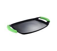 Plancha grill 36x23x1.35cm aluminio forjado, inducción, negro vitoria