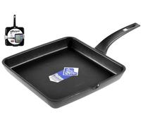 Plancha Lisa Eficiente De Aluminio Fundido Negro 30x9x52 Cm Pinti Inox