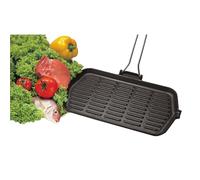 Plancha Para Asar Dietella De Hierro Fundido Esmalte Rectangular 23x36 Cm - Ilsa