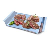 Plancha para barbacoa, plancha acero inoxidable barbacoa, Maciza, Accesorio ideal para Asar Carne, Pescado, Verduras, etc.. apta para Leña, Carbon o Gas.