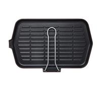 Ilsa Dietella Induction Sartén para inducción de hierro fundido esmaltado rectangular 23 x 36 cm Made in Italy