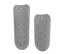 Plancha para el cabello, bolsa de silicona para almacenamiento, resistente al calor, cubierta de alfombrilla para el cabello, para peluquería, suministros para uso doméstico(gris)