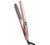 Plancha Para El Cabello, Plancha De Cerámica Profesional 2 En 1, Tenazas Para Rizar De Calentamiento Rápido,Gold