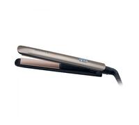 Remington Plancha de Pelo Keratin Protect, Queratina y Aceite Almendras, Placas Flotantes Extralargas, Resultados Profesionales, Cerámica, 9 Temperaturas hasta 230°C, Digital, Color Marrón, S8540