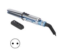 Plancha para rizar el cabello, Herramienta para rizar el cabello, Herramientas de peinado azul de acero inoxidable de peso(European standard 110-240V)