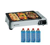 Plancha portable à gaz 2.3KW Kemper + 4 cartouches