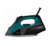 Plancha vapor-seco Black & Decker BXIR2403E suela cerámica 2400W 0,5L negra y verde